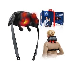 Bob and Brad iNeck Pro Cordless 4D Shiatsu Neck Massager with Heat Deep Tissue